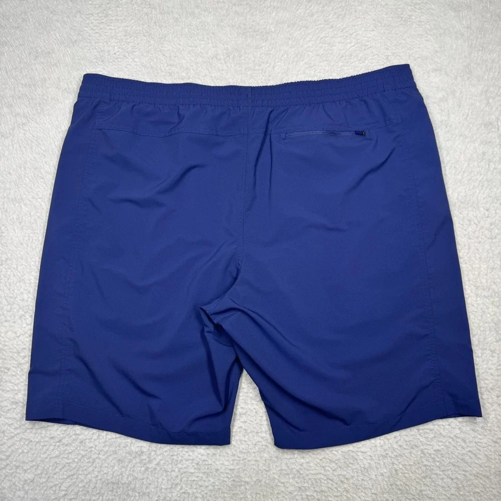 Duluth Trading Co Swim Suit Trunks Board Shorts Blue Lined Men's Size 3XL‎